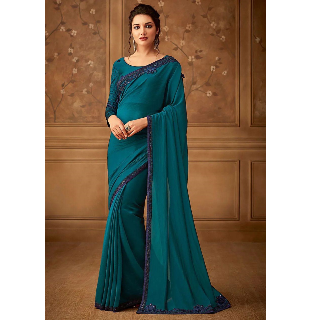 KP CREATION Party Wear WOMEN SOFT SILK SAREE, 5.5 m (separate blouse piece)  at Rs 650/piece in Surat