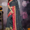 Grey Embroidered Works ADAA Designer Saree 808