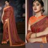 Musted Yellow Embroidered Work ADAA Designer Saree 815