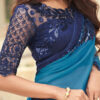 blue ombre chiffon saree in shaded saree TFH Sw 818-2